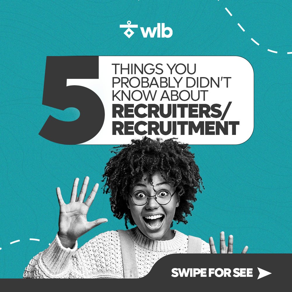 From finding and vetting candidates, to the interviewing and hiring process, there's a whole lot entailed in recruitment. Here are five things you probably didn't know about recruiters/recruitment.👇 #recruitment #interviews #jobseekers #FunFact #wlb_consult