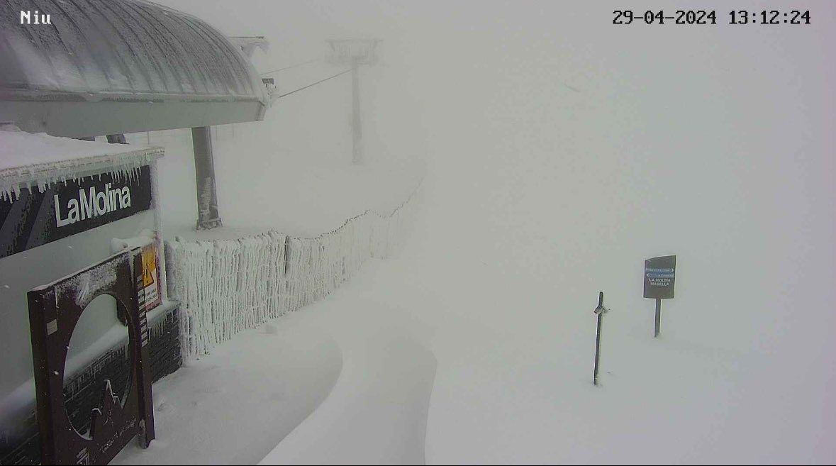 Espectacular com esta @SnowLaMolina de moment avui 25cm a partir 2000m ❄️❄️❄️💙💙💙 #meteo