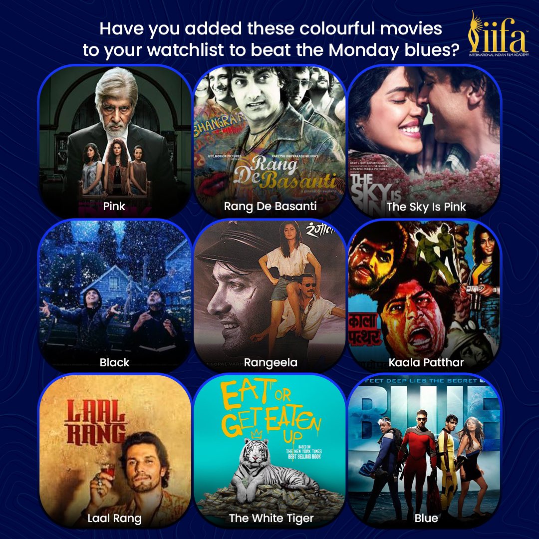 We are here to help you drive away your Monday blues! 😜
Add these movies to your watchlist for an immersive movie-watching experience. 🎞️📽️

#IIFA #Bollywood #MovieRecommendation