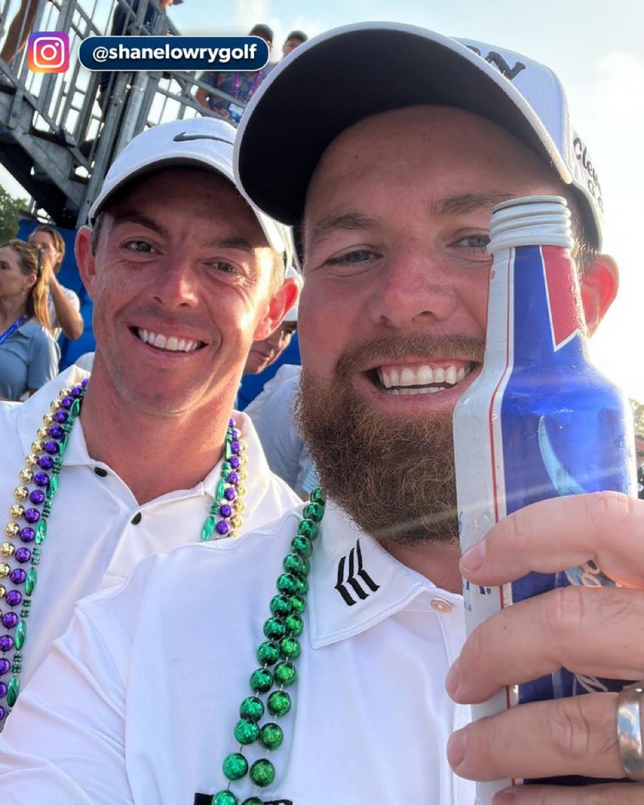 So much fun to watch these 2! Nothing like long-time friendships, camaraderie & craic! 🍀 Congrats @ShaneLowryGolf & @McIlroyRory @Zurich_Classic @TourismIreland @IrlLinksGolf @rorymedia @CarneGolfLinks @ArdglassGolf @ConciergegolfIE @metcalfealison1 @Ballyliffin @Rosapenna1893