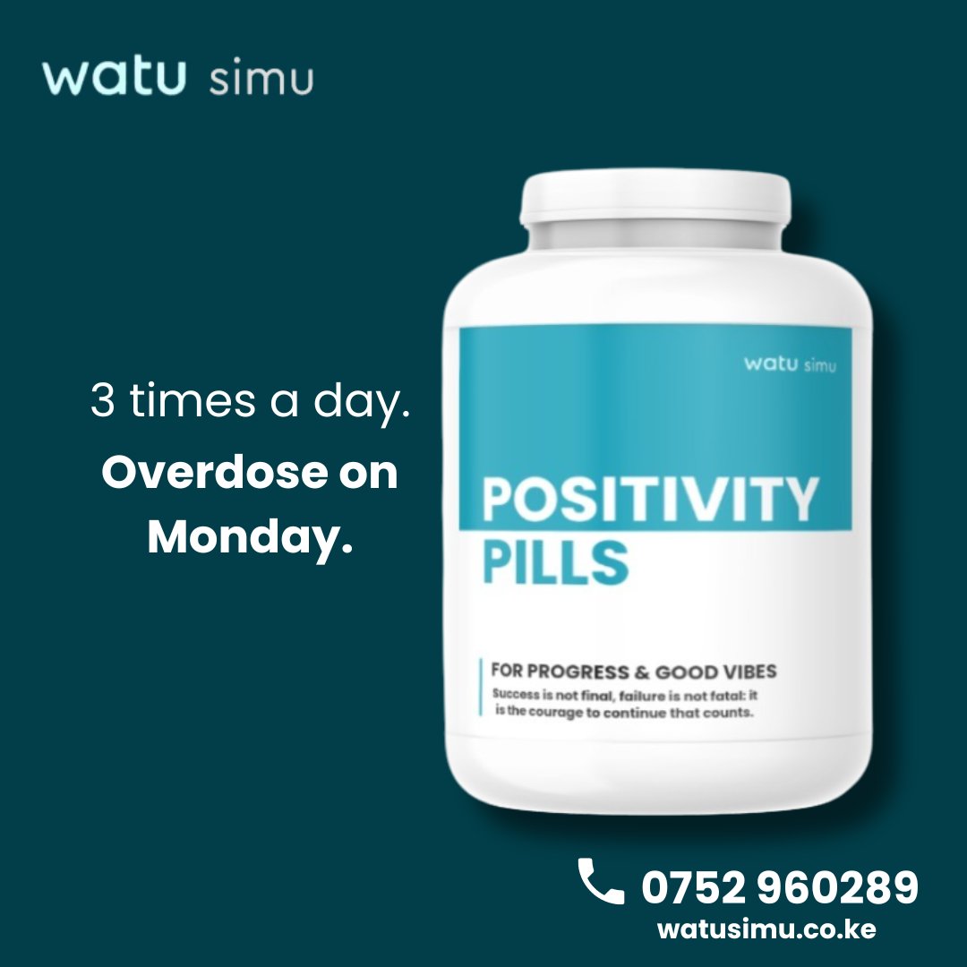 Fueling up with an extra shot of optimism this Monday. Inject your soul until you’re completely radiant. Overdose? Yes, please!

#WatuSimu #SamsungGalaxy #NewWeek #GoodVibes #ConnectingPeople