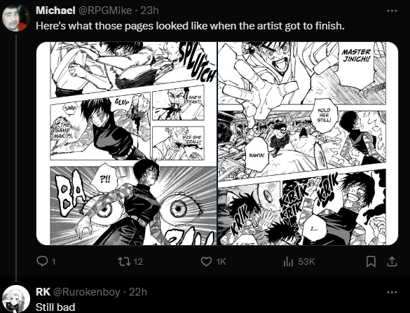 @an_M_T_clip and even gege go out of their way to redraw these panels and this is what they have to say. being disrespectful is cool to these kids i guess 