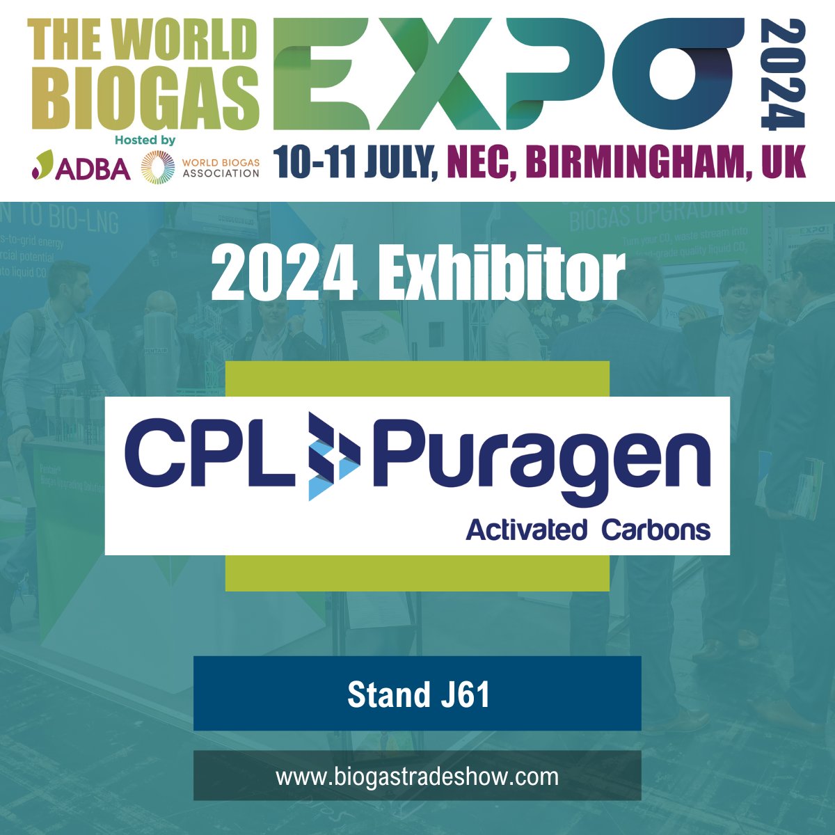 Introducing <a href="/CPLCarbonLink/">Puragen Activated Carbons</a>, who will be exhibiting at the 2024 World Biogas Expo #BiogasTradeShow. Free to attend. Register today! biogastradeshow.com