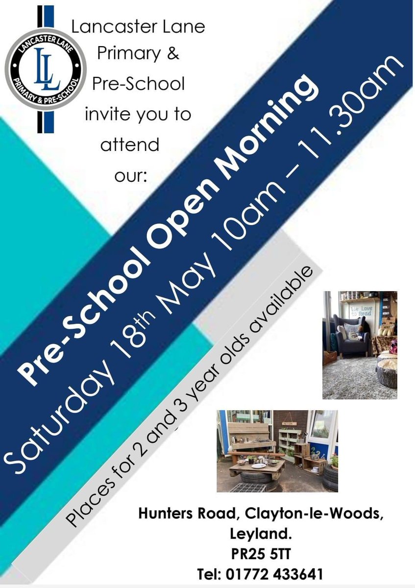 EarlyLearners94's tweet photo. This is an opportunity for anyone with children who may be ready for pre-school to come and have a look around pre-school, meet the staff and learn about the wonderful curriculum and early years opportunities at Lancaster Lane. We hope to see you there! https://t.co/CgCYEXYsCV