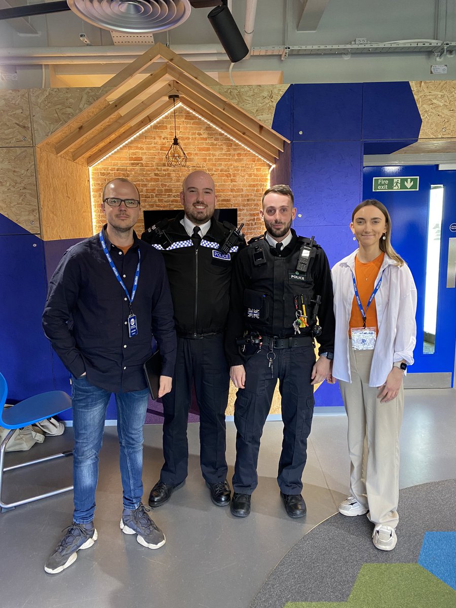 A massive thank you to the @MerseyPolice team for assisting in our Knife Prevention R&D workshop with the brilliant young people from Maricourt High School. One hugely productive day which will go a long way towards supporting @Ludovico_Media’s latest project with @EITC.