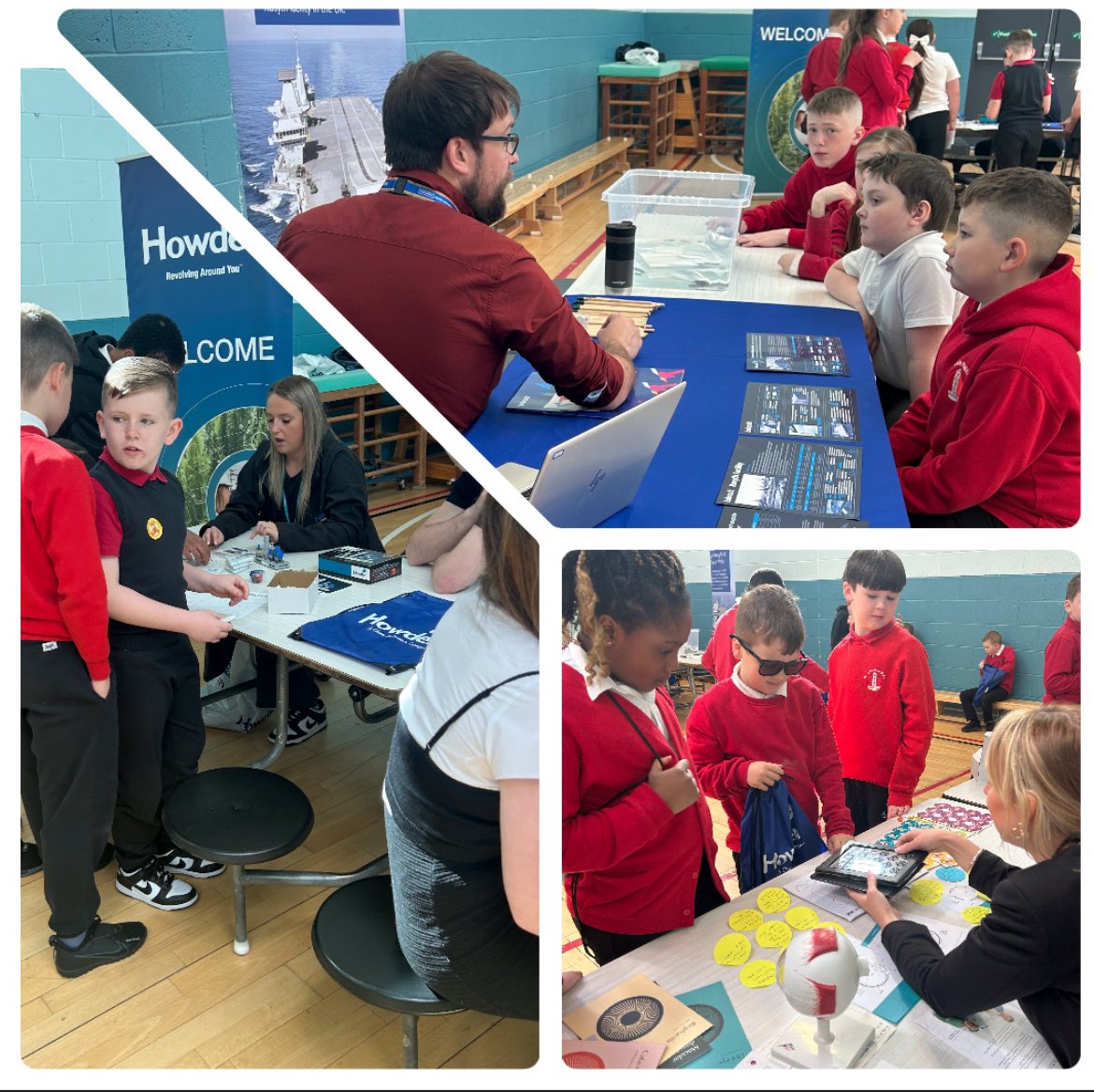 Primary 4-7 had a great time at our careers fair learning about different STEM careers. Thank you to all who came!  @WA_llp @babcockplc @NHSchildsmile @NHS  @GroupHowden