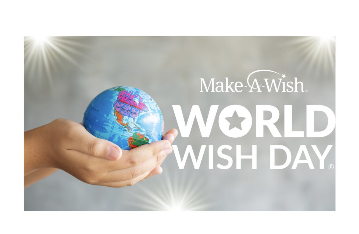 👋Good Monday Morning Friends☕️Today we celebrate the “Make-A-Wish-Foundation” for working tirelessly to make wishes come true for terminally ill children. It’s #WorldWishDay 🌎Let’s help shine a light on this amazing Foundation and let’s help make children smile❤️🥰😊