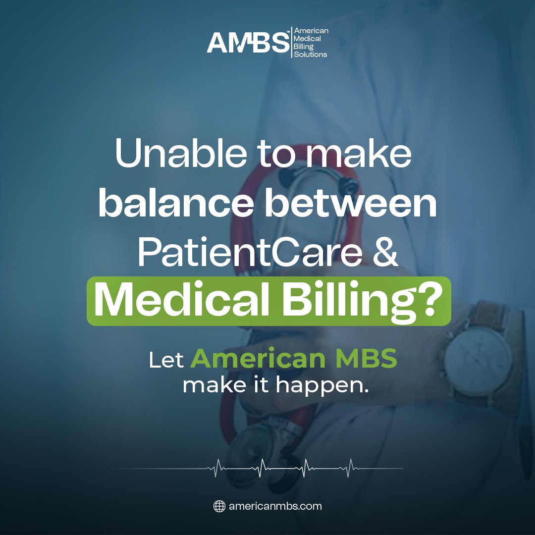 Finding the perfect balance between patient care and medical billing is possible with American MBS.

#MedicalBillingSolutions #BalanceInHealthcare #FocusOnPatients #EfficientBilling #MedicalBillingExperts #PrioritizePatients #StreamlinedRevenue #QualityCare #BillingSolutions