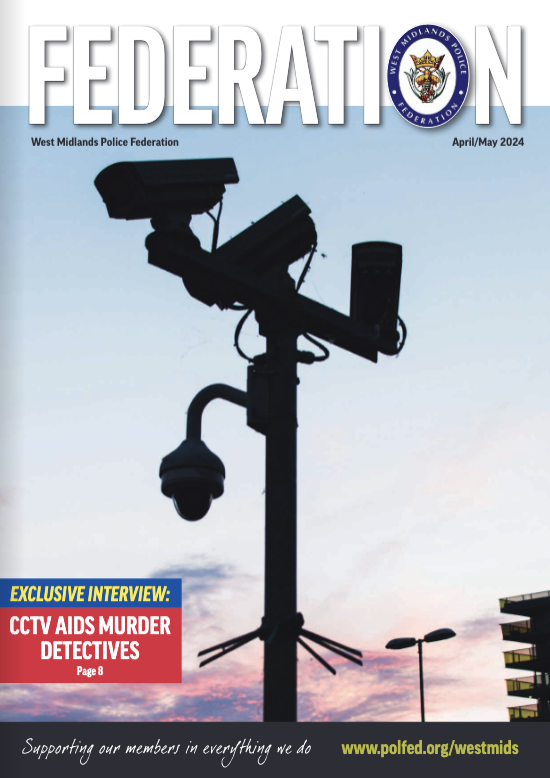 NEW MAGAZINE OUT NOW

The latest bumper edition of the West Midlands Federation magazine is out now and available to download.

It’s full of news and views from your branch, including a focus on the investigation into the murder of Bailey Atkinson.

Read: bit.ly/3UAp43e