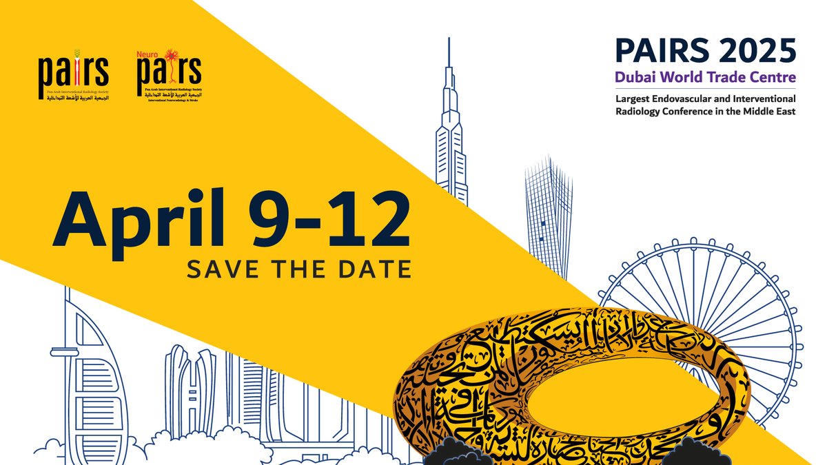 📣The wait is over! 

Get ready to mark your calendars because the highly anticipated dates for the biggest interventional and endovascular conference in the region are finally here!