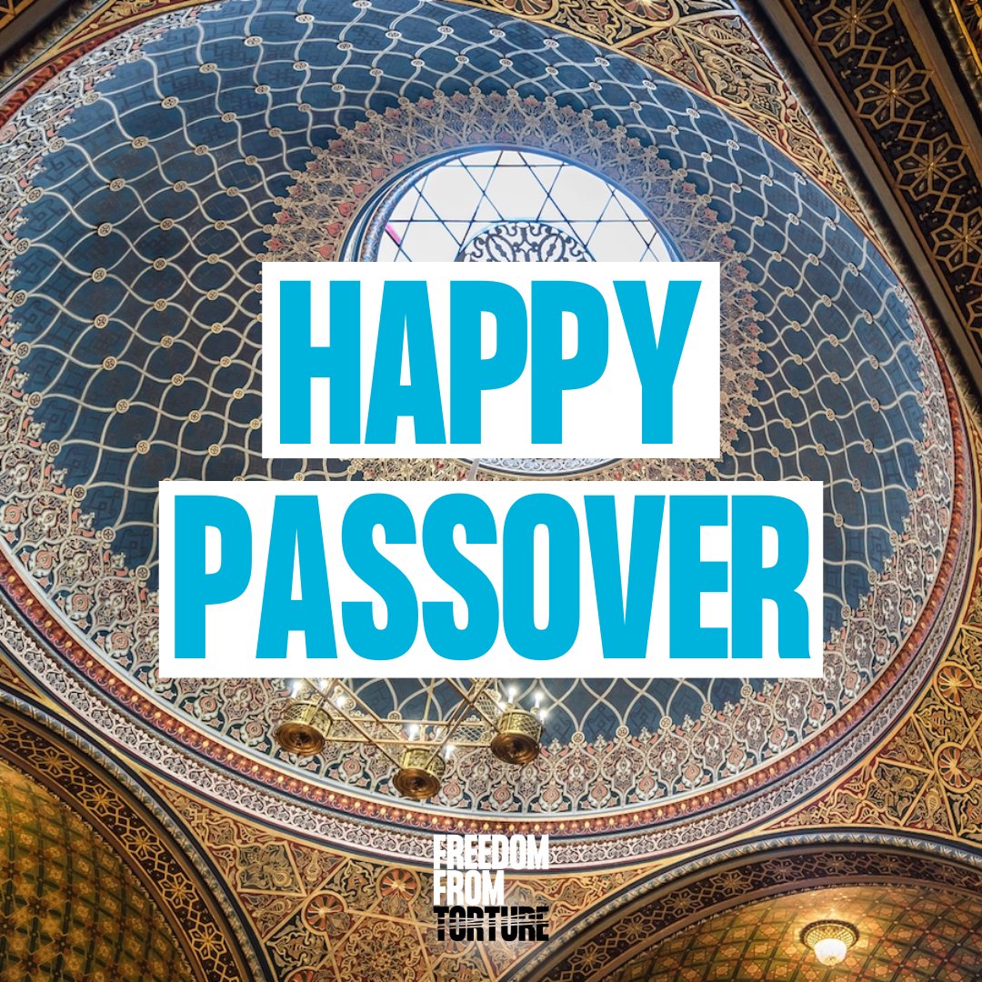 Chag Pesach sameach! All of us at Freedom from Torture hope you and your loved ones have had a happy Passover✨💙