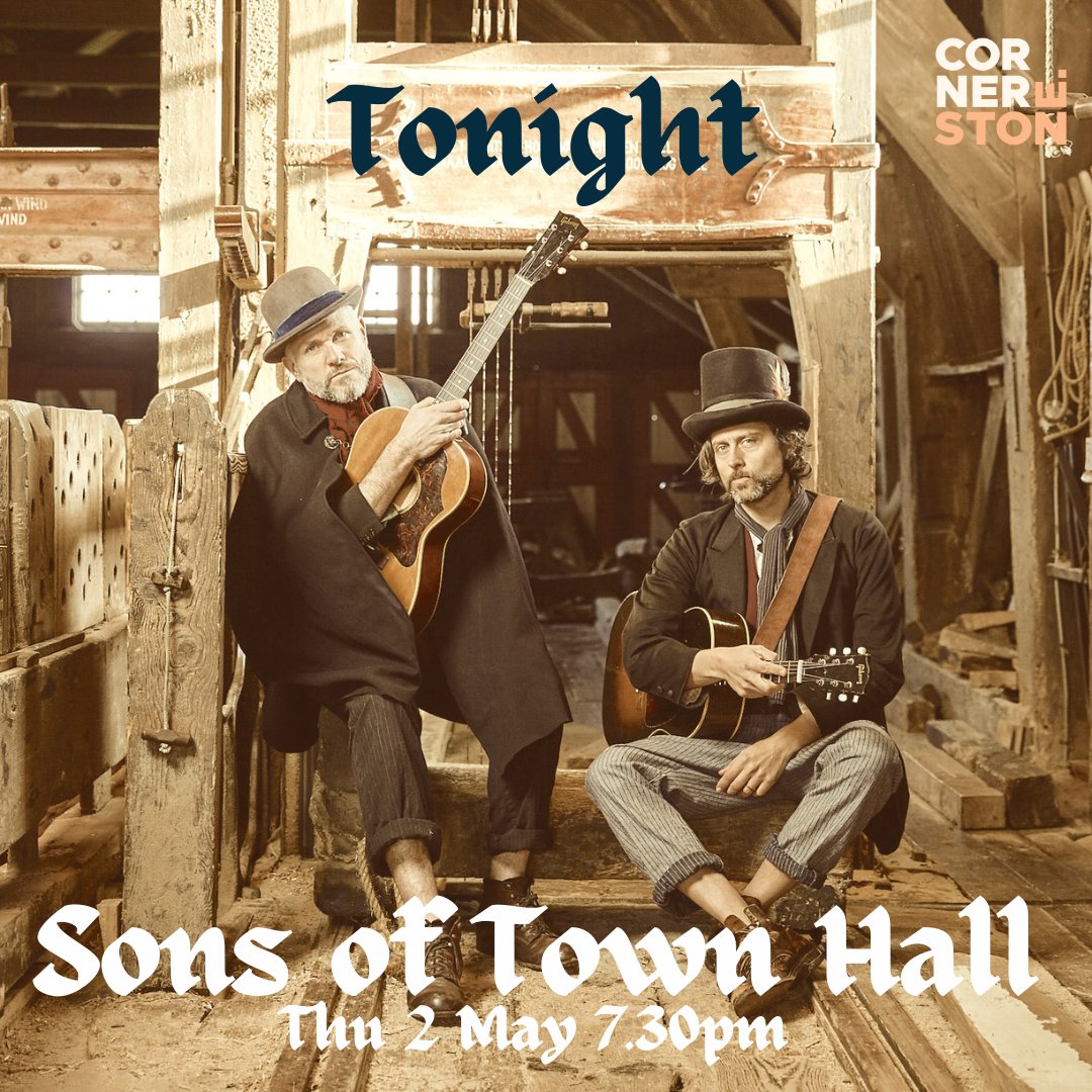 Holy Folk! Tonight’s the night that the theatrical-folk-duo sensation, Sons of Town Hall, hit our stage. Prepare to be transported to the wilds of the American frontier, with their gorgeous harmonies, intricately finger-picked guitar lines, and poetic lyrics. #FolkOxford