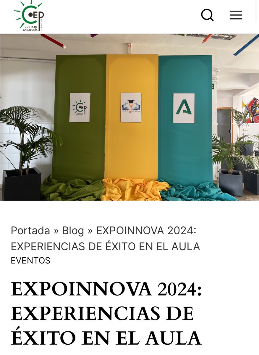 Nueva actualización de nuestra revista con un artículo sobre #expoinnova24 revistacepcadiz.com/expoinnova-202… @DGTaTEd @EducaAnd