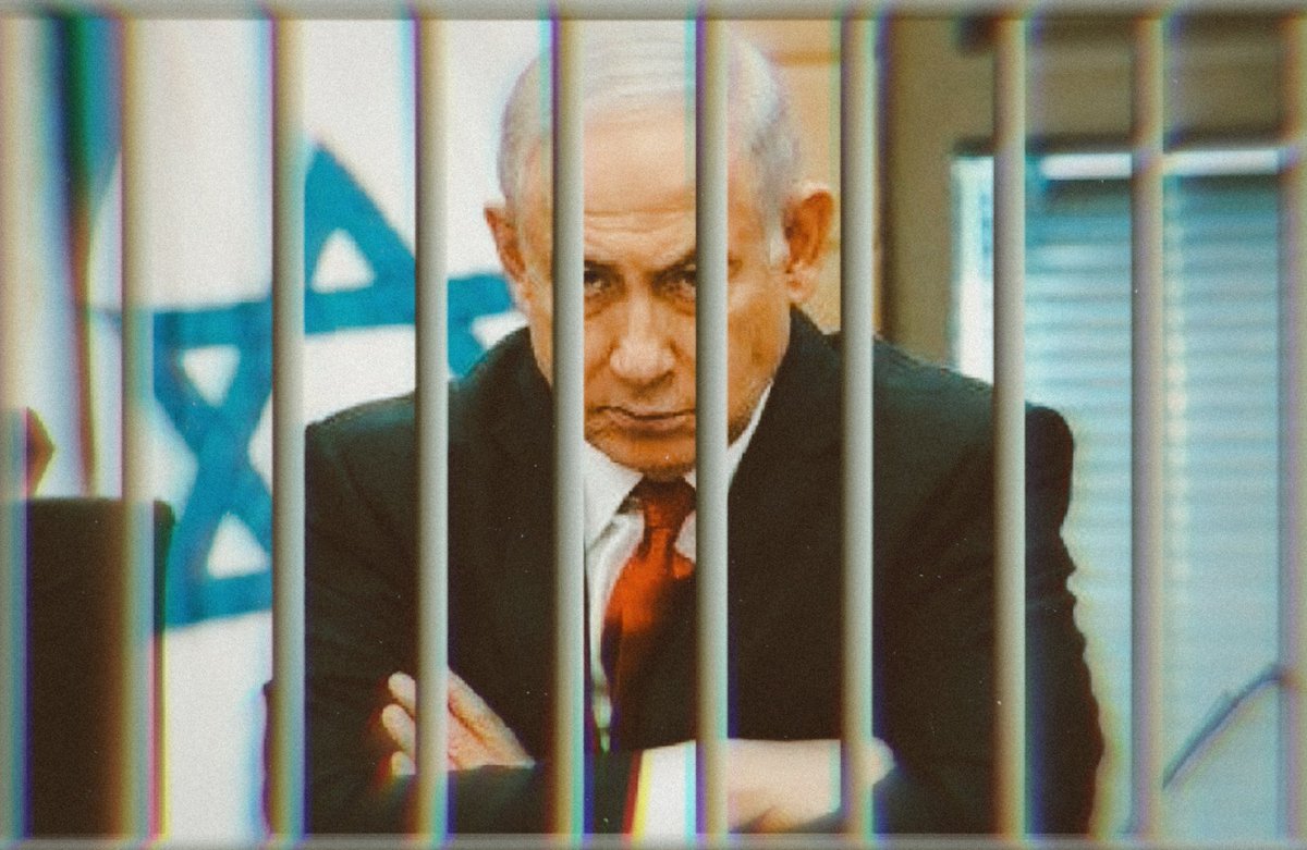 MarceVann's tweet image. Sembra che per #NetanyahuWarCriminal andrà a finire proprio così: perciò avvisate il Fogliame, Minkiestame, Repubblichini, PDdume e Quartapellame vario ed eventuale, che il loro modello di #democrazia genocida, guidata da un criminale di guerra, è infine giunto al capolinea.