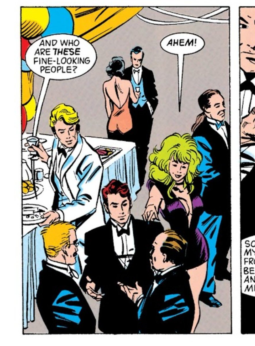 ted kord bringing his hot friends to show off to a HIGH SCHOOL REUNION will never not be funny