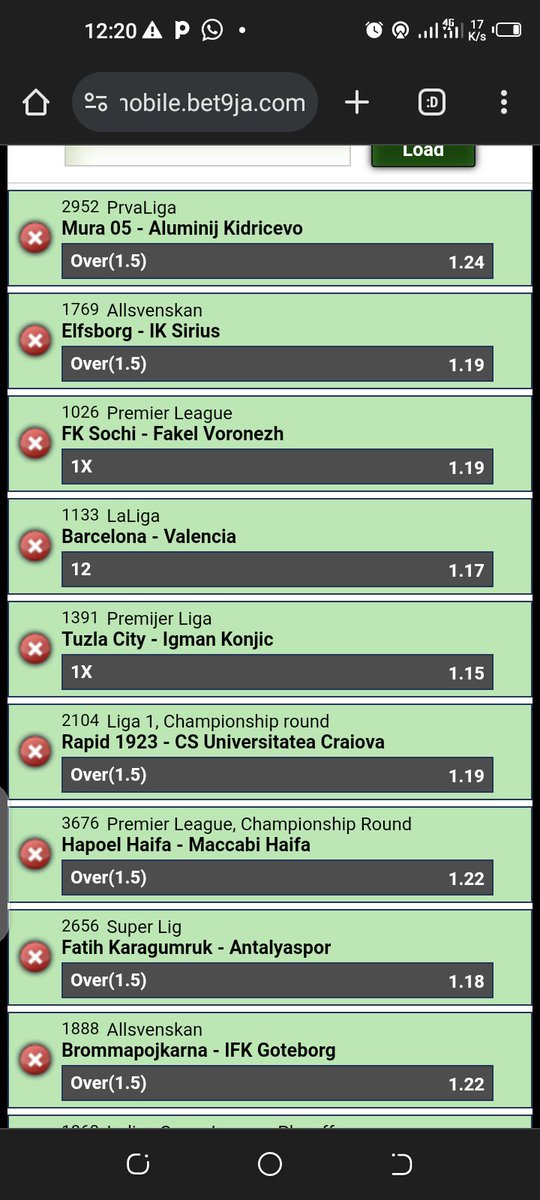 Mixed Fold Combinations 🔥
Favorites Win or Draw Banker 🔥 

We Play Again 🍻

📌 1️⃣0️⃣+ Odds 
📌 1️⃣0️⃣+ Odds

Code 👉 6JXT5QZ
 Code 👉 6JXTB2D

Bookie  @Bet9jaOfficial 

Not on ?

Register and Play 👇

rb.gy/dyiph

#Bet9JaBookingCode

RT ✅
