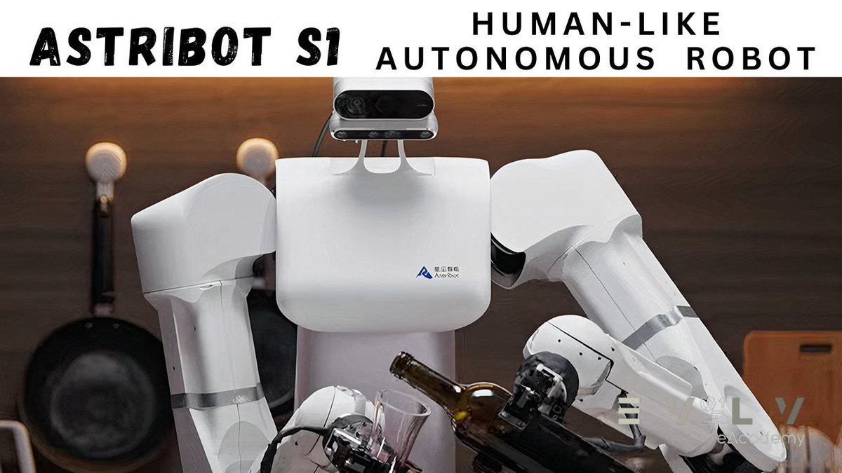 🤖✨ Astribot S1: A Human-like Robot! 🚀

Specs & Capabilities:
- Speed: 10 meters per/s.
- Payload:  10 kg per arm
- Precision & Agility: Pouring wine, flipping sandwiches, writing calligraphy.

Stay tuned:

Read blog: 

⏩🔗aworldwithai.blogspot.com

#AstribotS1 #HumanoidRobotics