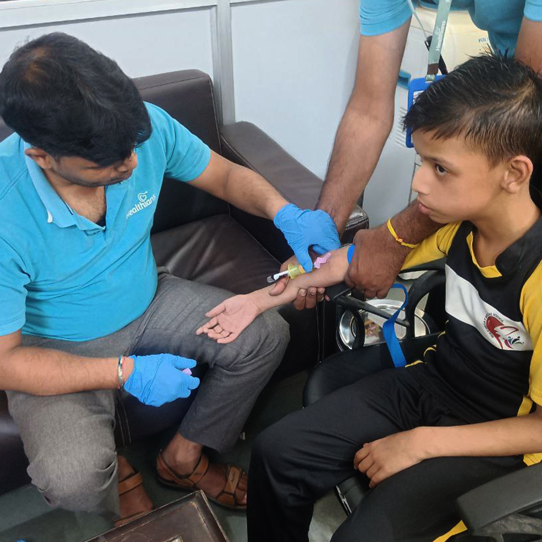 A health check-up camp was organized at Holy Heart Special School on April 27th, 2024, with the intention of raising awareness about the importance of health check-ups and maintaining a healthy lifestyle. 

#holyheartspecialschool #bodycheckup #health #preventivehealth #selfcare