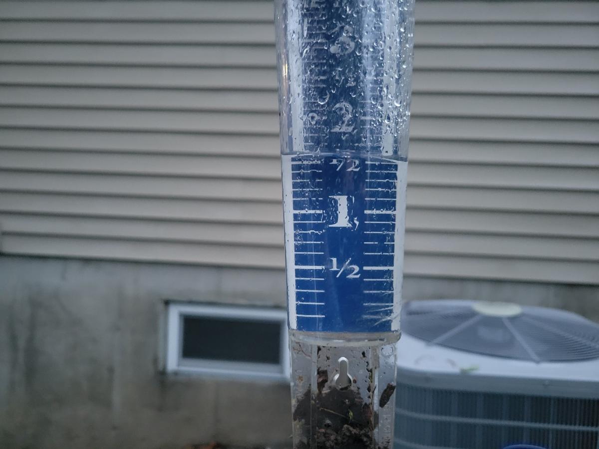 What does your rain gauge look like this morning? Over 1.5' rain High Ridge Missouri from our viewer Monte! @ksdknews @WthrmnSlaughter