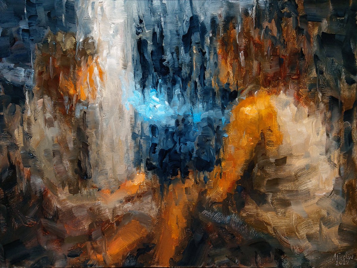 Night Talk, My oil painting