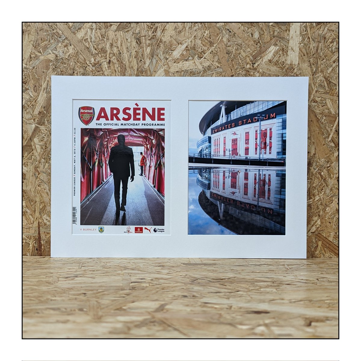 Busy morning getting programmes ready for framing ... Invincibles First game at the Emirates First league game at the Emirates Arsène's final home game. #afc #arsenel #emirates #wenger