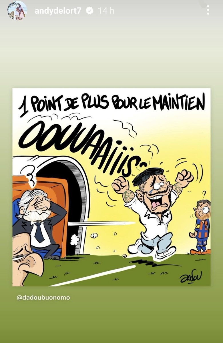 La story d'Andy Delort après le maintien quasi-acté du MHSC en Ligue 1 ! 👀🧡💙

L'attaquant de 32 ans serait très proche de faire son retour à Montpellier. 🔙