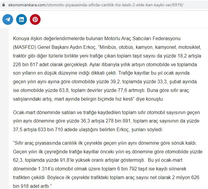 Genel Başkanımız Aydın Erkoç'un otomotiv piyasasını değerlendirdiği açıklamaları basında geniş bir şekilde yer buldu...

#MASFED #AydınErkoç #BOD #Otonomi