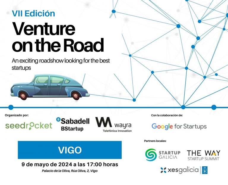 Últimas horas para presentar tu startup a la última parada del VII #VentureOnTheRoad que se celebrará en #Vigo el próximo 9 de mayo. Si tienes una startup innovadora en #Galicia con potencial y buscas visibilidad e inversión puedes en bit.ly/3TXSAhN