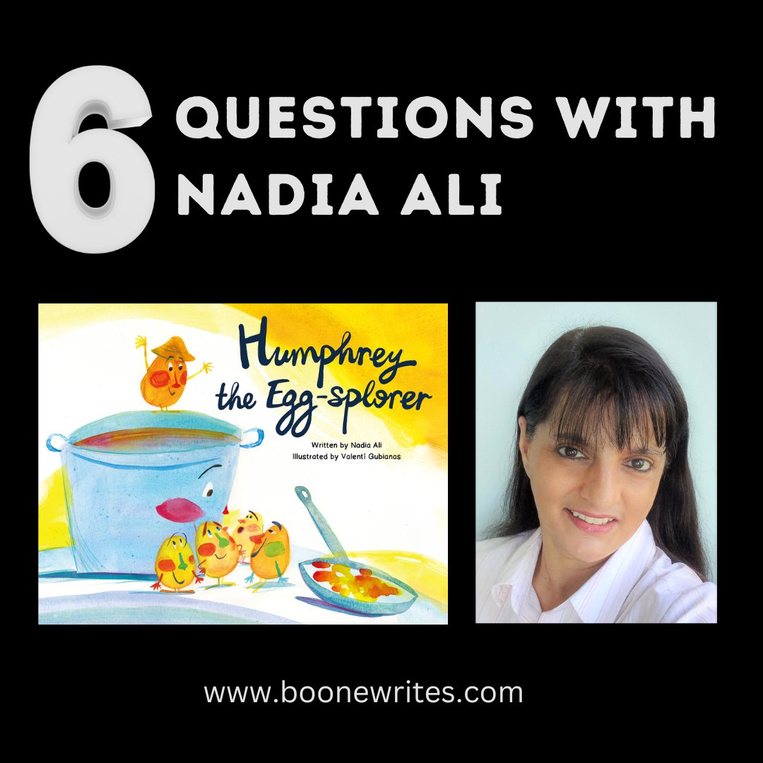 Catch the 6 Questions interview with Mary Boone about Humphrey the Egg-splorer by Nadia Ali, illustrations by Valenti Gubianas.
boonewrites.com/post/six-quest…
@YeehooPress @IMCAgLiteraria @In23See  @2023Debuts @seymouragency @12x12Challenge @SueAtkins @boonewrites