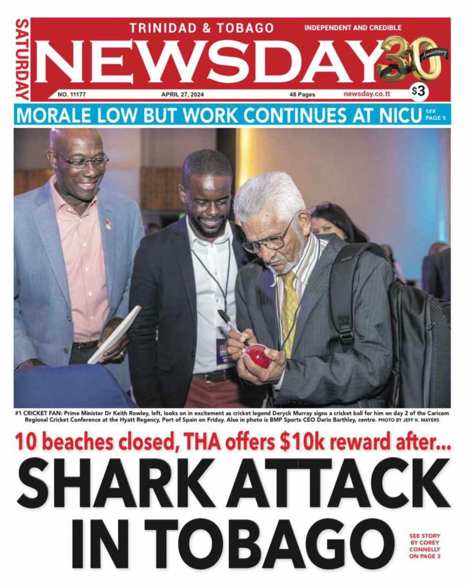Made the front page of T&T Newsday this past weekend 😁