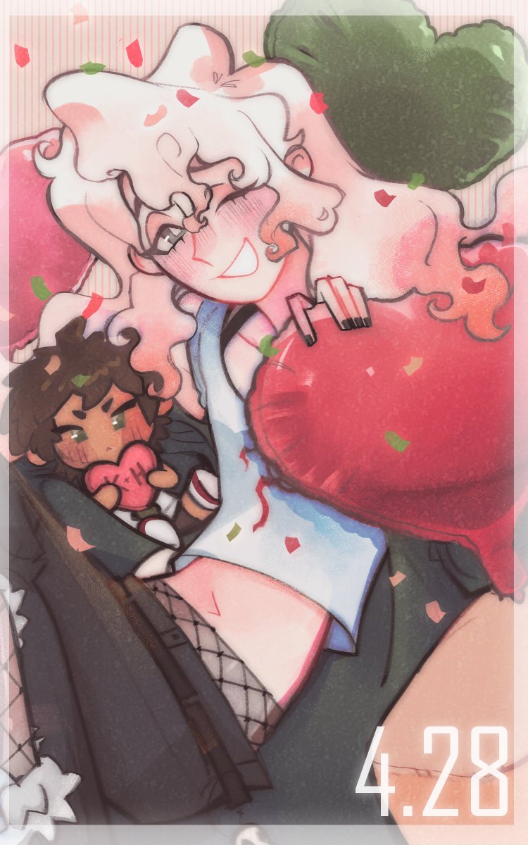 🩷 Making my fem!koma comeback for the special occasion (I'm sure it's still 4/28 somewhere) 🩷 #nagito #femnagito