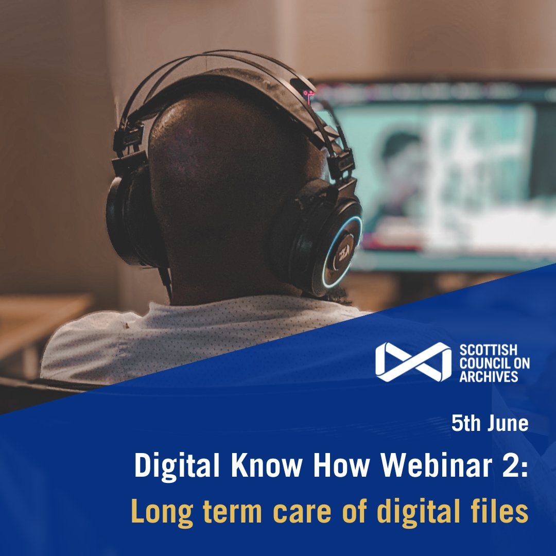 Make sure to book your free space for our upcoming lunch time webinars that focus on the long-term preservation of your digital sound files: eventbrite.co.uk/cc/digital-kno…