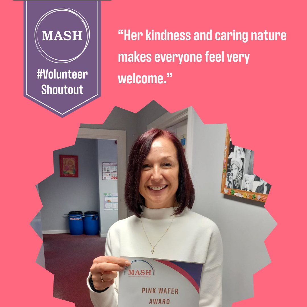 'Wendy is a gem at the drop-in! Her kindness and caring nature makes everyone feel very welcome, she is a valued member of the team and we are very lucky to have her.' #VolunteerShoutOut #ThankYou #Volunteers #Charity #Volunteering