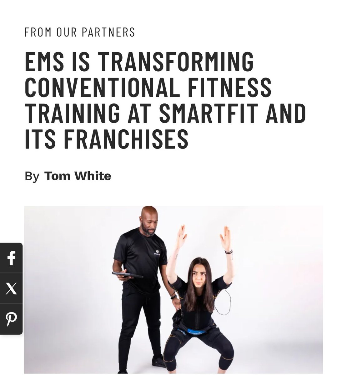 EMS IS TRANSFORMING CONVENTIONAL FITNESS TRAINING AT SMARTFIT AND ITS FRANCHISES By Tom White Read Article: muscleandfitness.com/features/from-…