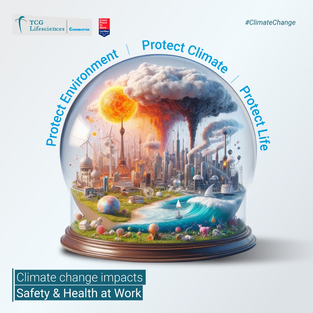 With the changing climate and its dire consequences, let us work towards ensuring health and safety by implementing proactive measures to address emerging challenges in the chemical research and development industry.

#employeeeducation #climateimpacts #workplacesolutions #tcg