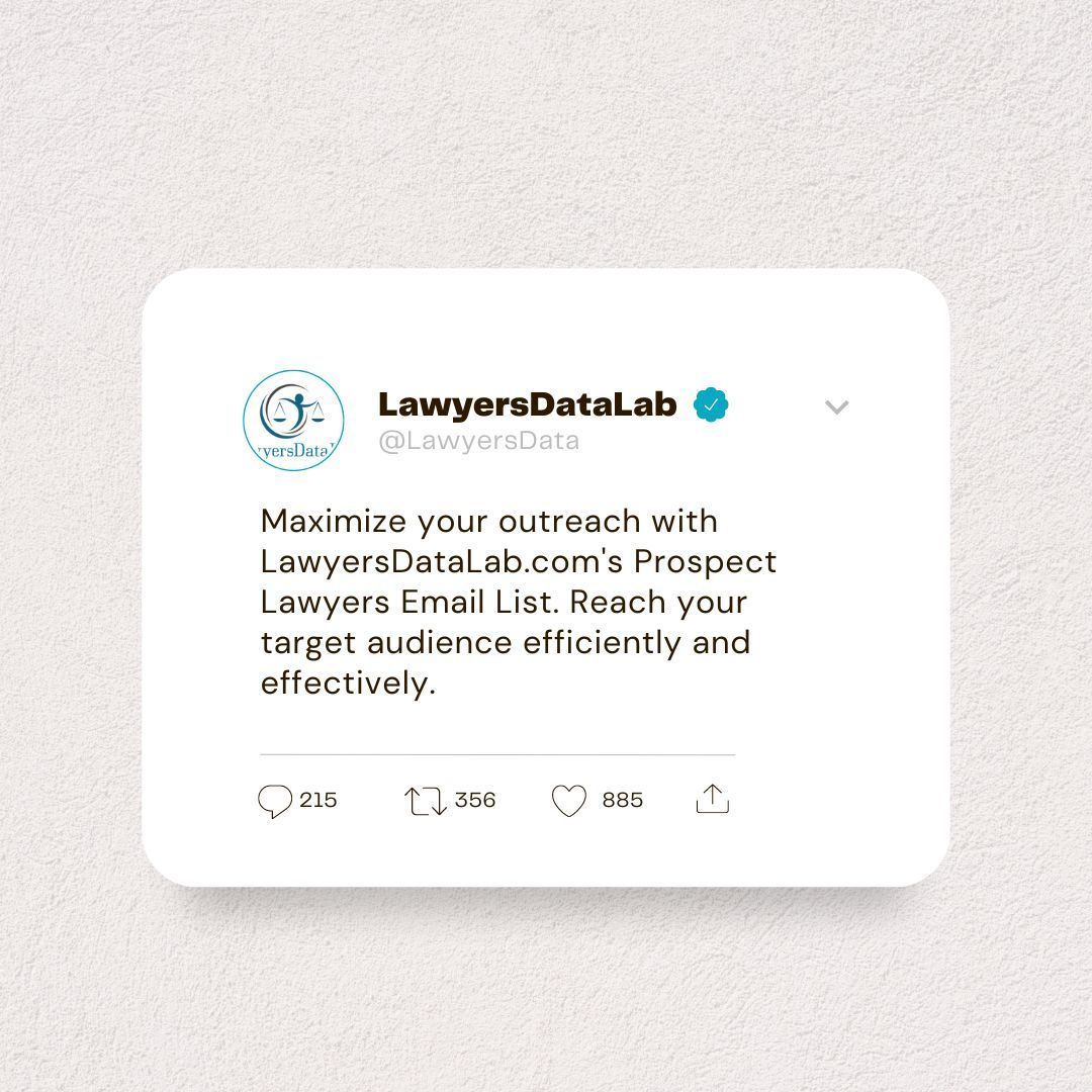 Maximize your legal marketing potential with data scraping! 📈💼 Leverage valuable data to create personalized campaigns and enhance client engagement. #LegalMarketingPotential #DataDrivenSuccess  Email: info@lawyersdatalab.com