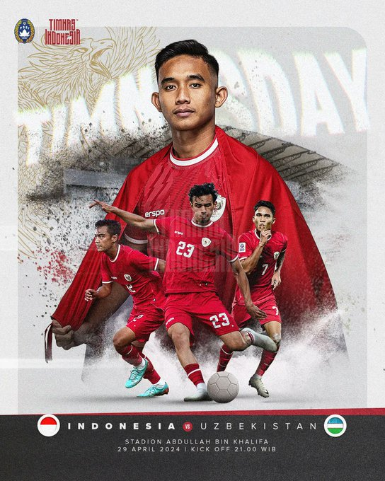 #NdukunTimnas #TimnasDay 

Hadiah : IDR 50K e-wallet/pulsa (1 orang)
*tambahan 50K jika Indonesia menang 

Tebak skor Indonesia vs Uzbekistan  

Syarat : 
- 1 akun 1 reply 
- Deadline 1 detik sebelum kick-off 
- Jika penebak benar lebih dari 1, akan dipilih secara acak