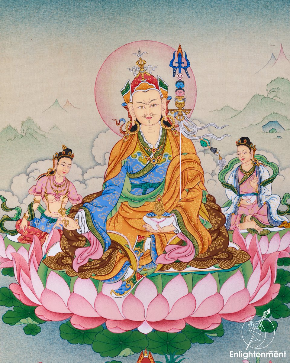 Embrace the divine presence of Guru Padmasambhava and his consorts Yeshe Tsogyal and Mandarava in this mesmerizing thangka painting. Every stroke embodies a profound spiritual essence and cultural richness.

SKU: 21484

#enlightenmentthangka #GuruPadmasambhava #ThangkaArt