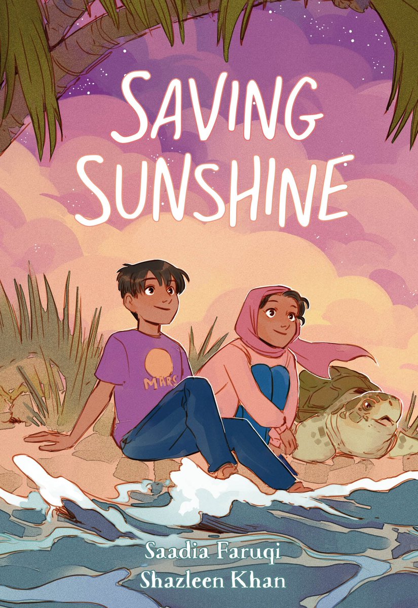 Today, I'll be sharing some images from Saving Sunshine, just because I think we all deserve some joy on a Monday morning! Hats off to @shazleenmkhan for the incredible art in this MG graphic novel!