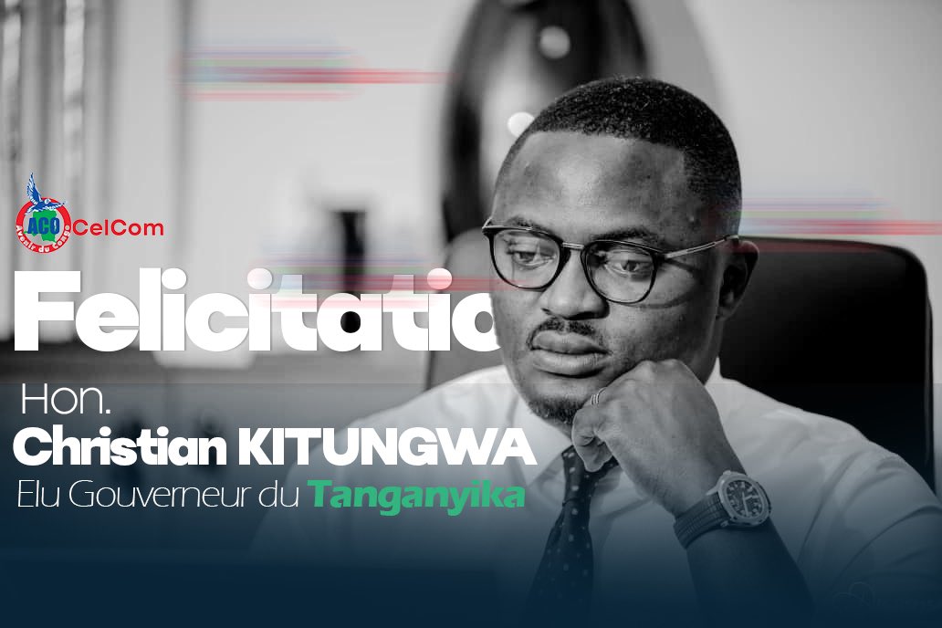 #RDC l’honorable @ChrisKitungwa élu gouverneur de la province du #Tanganyika Nos vives félicitations ✅🇨🇩