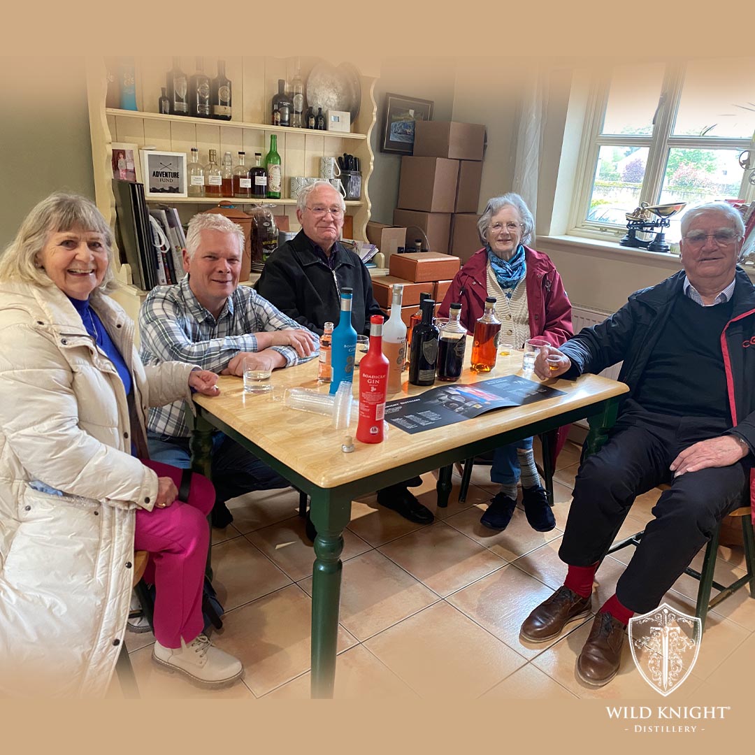 We were delighted to welcome Louise, Keith, Ann and Bob to the distillery for a tour and a tasting yesterday. It was an honour to meet you all, and we hope you enjoyed your little glimpse into our distillery story. Love Matt, Steph & Biscuit 🐾 x