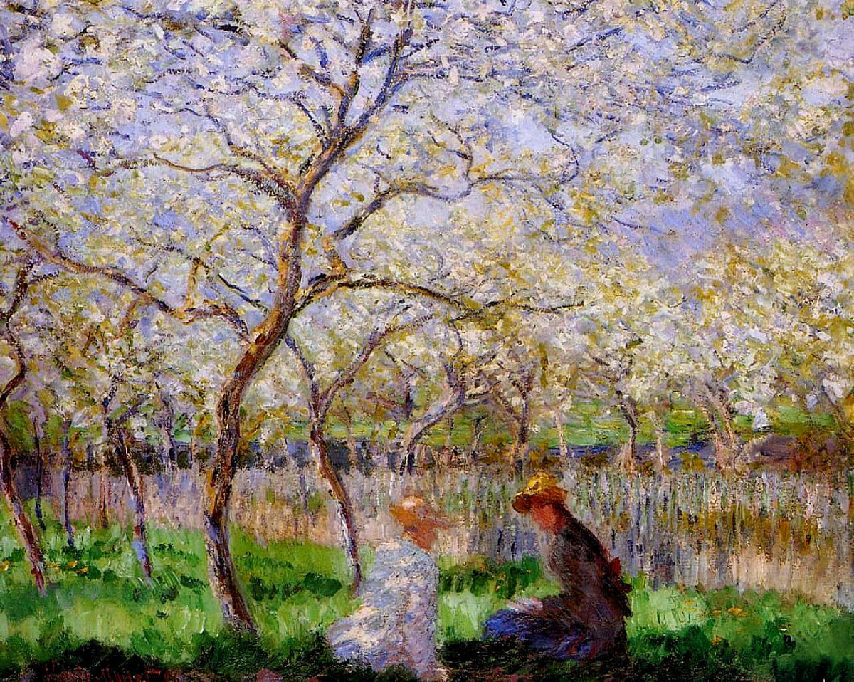 Springtime, 1886 Get more Monet 🍒 linktr.ee/monet_artbot