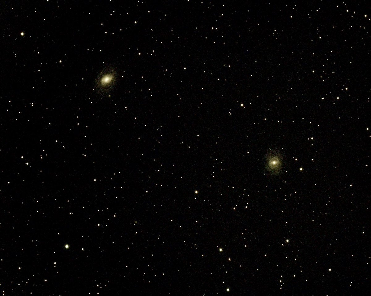 CathAdams1973's tweet photo. M95 and M96
A pair of spiral galaxies located in the constellation Leo
Vaonis Vespera II
Sunday 28th April 2024
Sky conditions were reasonable, patches of cloud drifting through.
@MoonHourSocial https://t.co/pEvlN0raSx