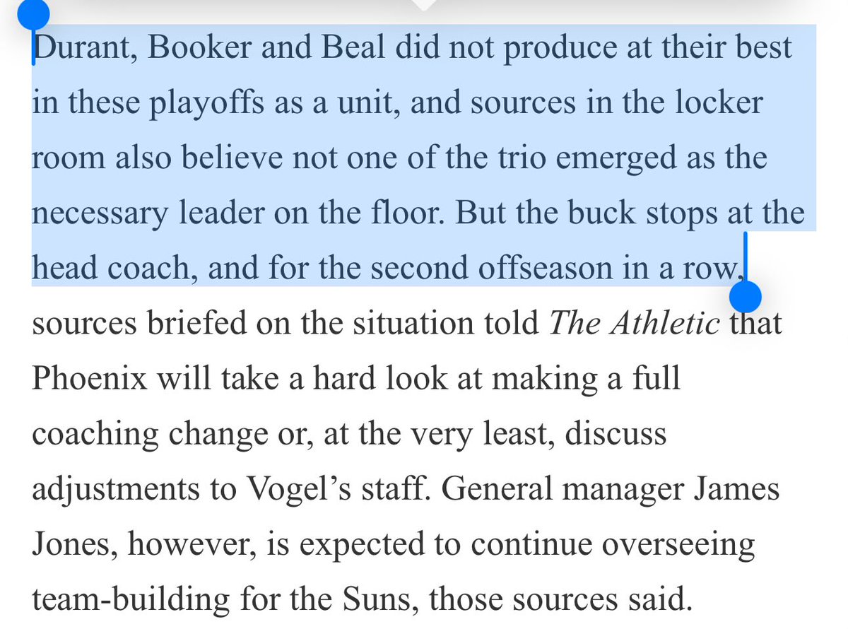 Why does the buck stop at the head coach? Maybe because you can’t fire the big three, I guess. Vogel isn’t responsible for any of this mess.