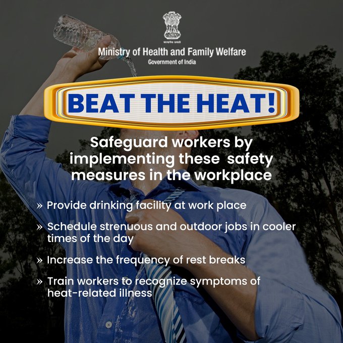Beat the heat at work with these essential tips! From providing drinking facilities to scheduling outdoor tasks wisely, let's ensure the safety and well-being of all workers. #BeatTheHeat