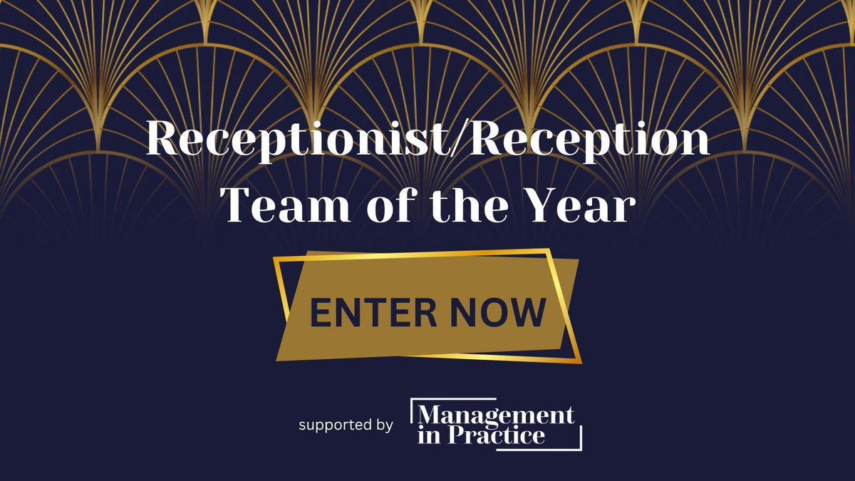 We are excited to support the Receptionist/Reception Team of the Year Award at the 2024 @gp_awards! We're looking for individuals/teams demonstrating improvements to organisation, the ambience & the patient experience. Download the entry form >> buff.ly/3wcuxDV