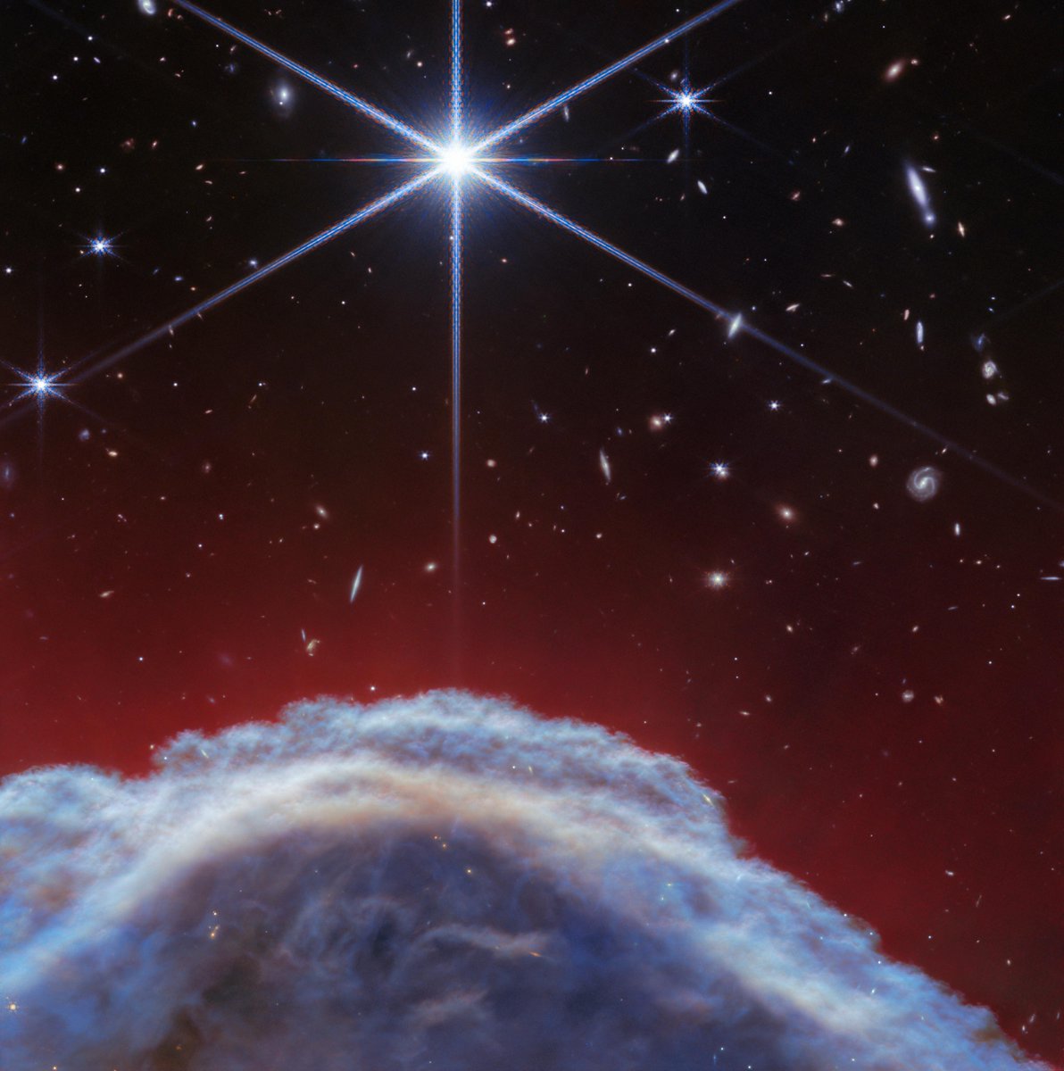 🔥 New James Webb image: edge of Horsehead Nebula