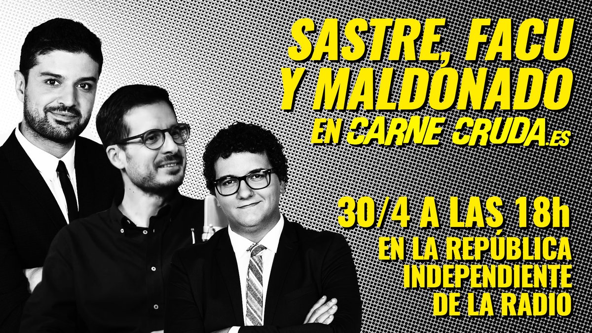 Este panorama político se merece el programa que os tenemos preparado para mañana con <a href="/FacuDiazT/">FDT</a>, <a href="/maltorres/">Miguel Maldonado</a> y <a href="/jl_sastre/">José Luis Sastre</a>.

MAÑANA A LAS 18H. lo podrás ver en directo y seguirnos en TWITCH. ¡NO FALTES!