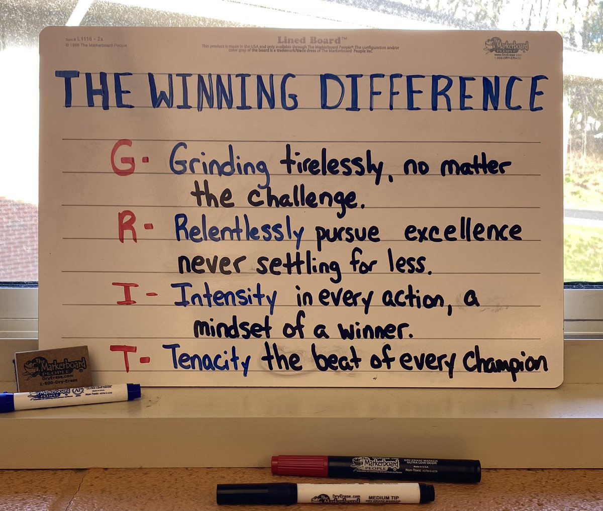 Greatness Requires Internal Toughness Grit is not the absence of fear. It's the acknowledgement of it & having the willingness to still act. It's being uncertain of an outcome, but remaining dedicated to it. It's allowing the potential for failure in order to achieve success.