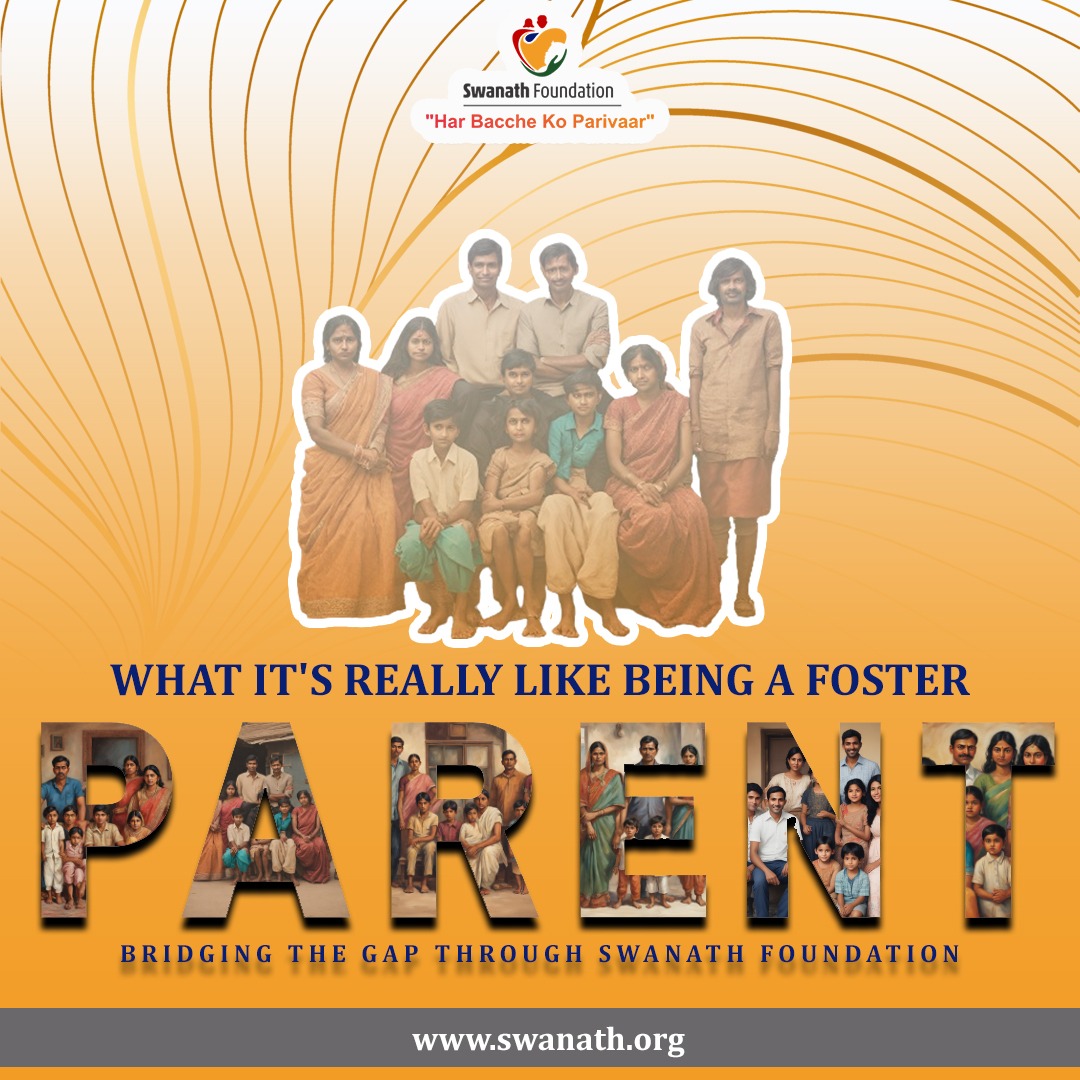 'Har Bacche Ko Parivaar' - Find out what it's really like being a foster through Swanath Foundation's work. Check out their website for more information. #FosterSupport #SwanathFoundation #fosteringsaveslives #fostercare